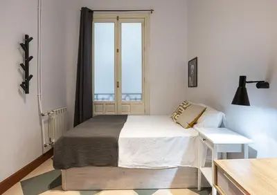 Cama o camas de una habitación en Live it Madrid Gran Vía