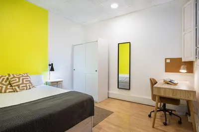 Cama o camas de una habitación en Live it Madrid Gran Vía