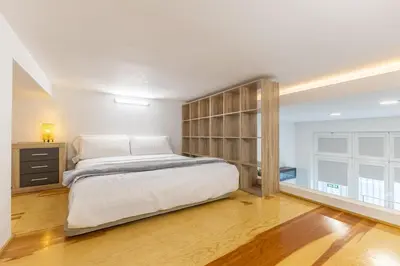 Cama o camas de una habitación en Galileo Apartment