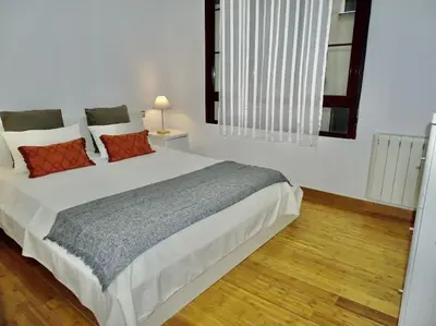 Cama o camas de una habitación en Apartamento con encanto junto a la Plaza Mayor