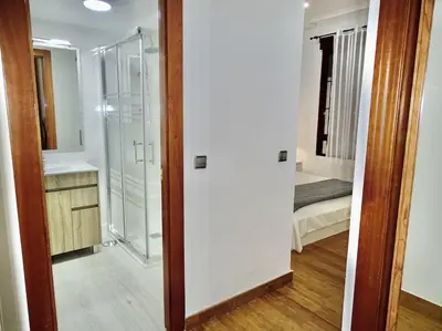 Cama o camas de una habitación en Apartamento con encanto junto a la Plaza Mayor