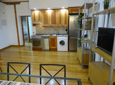 Una cocina o zona de cocina en Apartamento con encanto junto a la Plaza Mayor