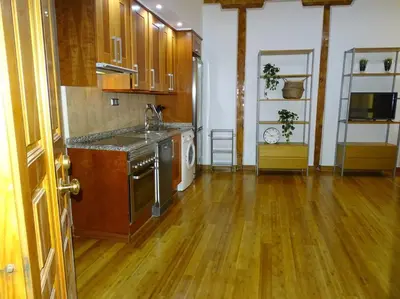 Una cocina o zona de cocina en Apartamento con encanto junto a la Plaza Mayor