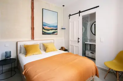 Cama o camas de una habitación en Palacio Real - Apartamento de 3 dormitorios