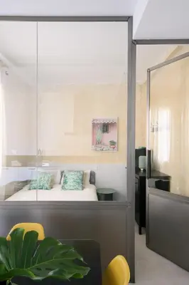 Cama o camas de una habitación en Palacio Real - Apartamento de 3 dormitorios