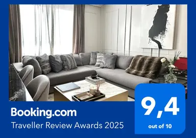 Zona de estar de Medina - Luxury suite apt. Madrid center