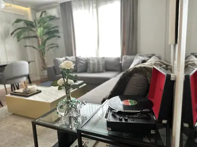 Zona de estar de Medina - Luxury suite apt. Madrid center