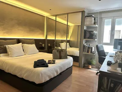 Cama o camas de una habitación en Medina - Luxury suite apt. Madrid center