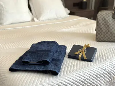 Cama o camas de una habitación en Medina - Luxury suite apt. Madrid center