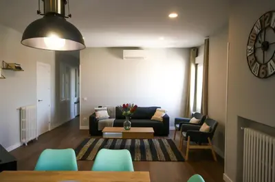 Zona de estar de Apartamento con Terraza al Palacio Real