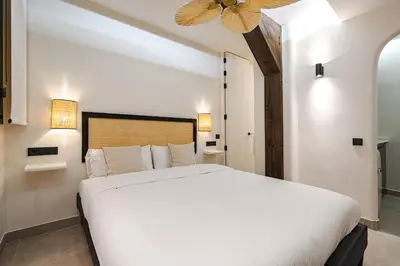 Cama o camas de una habitación en Lujoso estudio en pleno centro de Madrid - ST 1