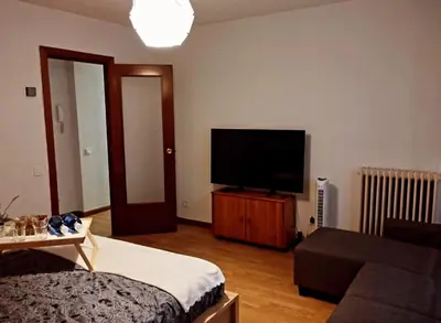 Una televisión o centro de entretenimiento en Posada Madrileña