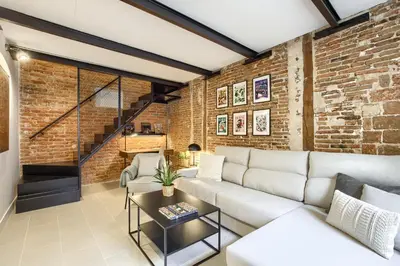 Zona de estar de Madrid Serrano - Apartamento de 2 dormitorios