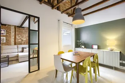 Zona de estar de Madrid Serrano - Apartamento de 2 dormitorios