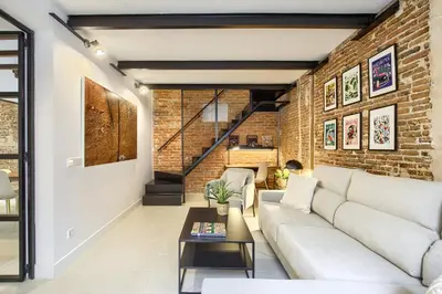 Zona de estar de Madrid Serrano - Apartamento de 2 dormitorios