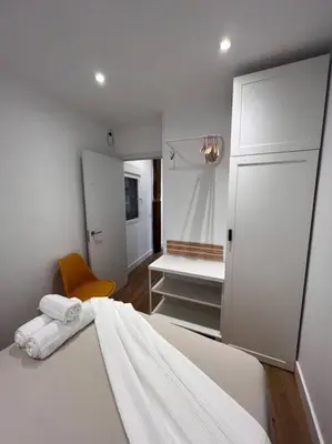 Cama o camas de una habitación en Apartamento Atocha/Reina Sofía