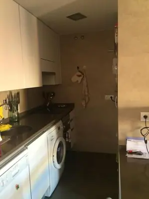 Una cocina o zona de cocina en Relájate después de patear Madrid