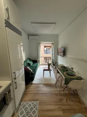 Zona de estar de La Guapa de Malasaña