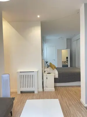Cama o camas de una habitación en Piso en pleno centro de Madrid