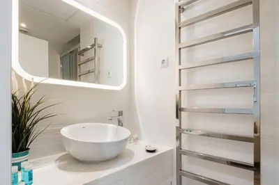Un baño de Apartamentos Cruz