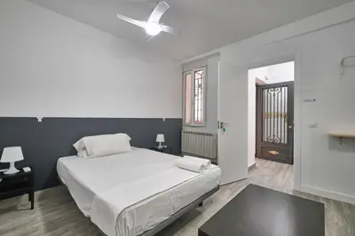 Cama o camas de una habitación en Núñez de Arce habitaciones