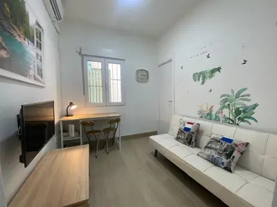 Zona de estar de Madrid Delicias III - Apartamento de 2 dormitorios