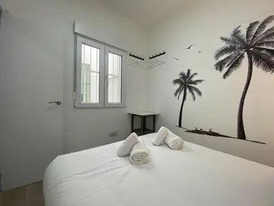 Cama o camas de una habitación en Madrid Delicias III - Apartamento de 2 dormitorios