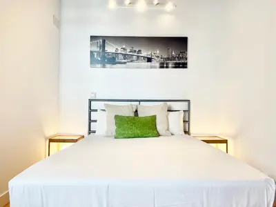Cama o camas de una habitación en Gran Vía Attic - In the city center