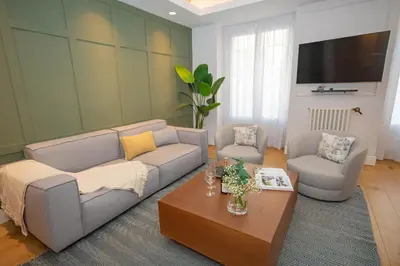 Zona de estar de For You Rentals Lujoso y elegante ap TEMPORAL en Centro Madrid ALC353