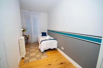 Cama o camas de una habitación en For You Rentals Lujoso y elegante ap TEMPORAL en Centro Madrid ALC353