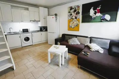 Una cocina o zona de cocina en Flat for groups 8 people in Gran Vía-CGRAC4