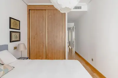 Cama o camas de una habitación en Beautiful flat with pool in the center-S-MARC