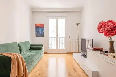 Zona de estar de Beautiful flat with pool in the center-S-MARC