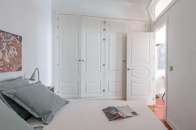 Cama o camas de una habitación en Modern apartment in Chueca INF3Iz4