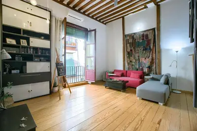 Zona de estar de Bohemian Lavapies - Apartamento de 2 dormitorios