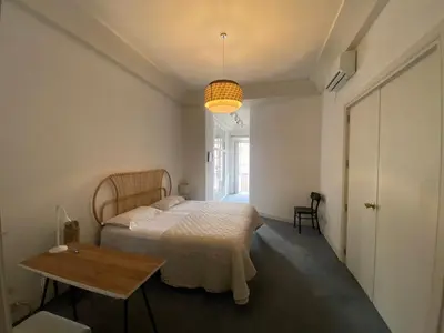 Cama o camas de una habitación en Elegant full apartment overlooking Plaza Mayor