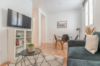Una televisión o centro de entretenimiento en Modern Cozy - 1Bedroom 1Bathroom - Lavapies