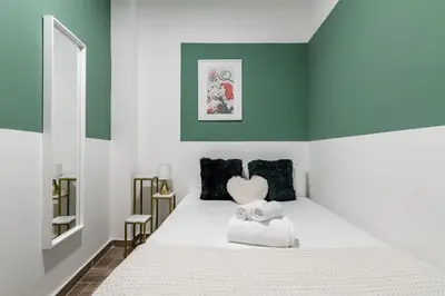 Cama o camas de una habitación en Gran Vía Madrid - En el Centro de Madrid