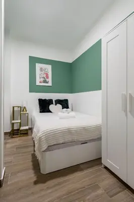 Cama o camas de una habitación en Gran Vía Madrid - En el Centro de Madrid