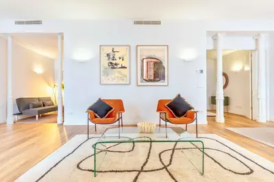 Zona de estar de Cibeles Exclusive en Madrid