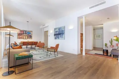 Zona de estar de Cibeles Exclusive en Madrid