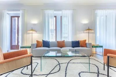 Zona de estar de Cibeles Exclusive en Madrid