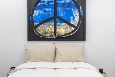 Cama o camas de una habitación en Waou Plaza de España IV - Alquiler Corta Duración