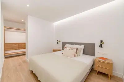Cama o camas de una habitación en Centro XIV calle Mayor 3BR 3BH