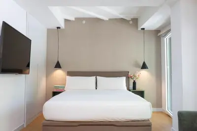 Cama o camas de una habitación en Be Mate Trafalgar