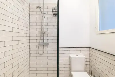 Un baño de Vintage Apartment near Puerta del Sol