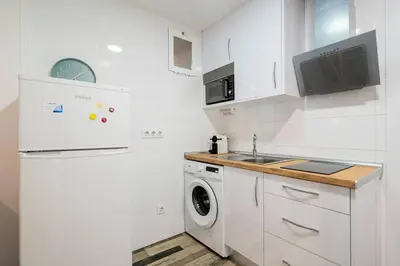 Una cocina o zona de cocina en Beautiful flat in Lavapiés-Embajadores