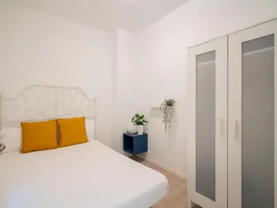 Cama o camas de una habitación en 2 bedroom flat in La Latina-CARN