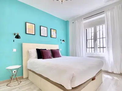 Cama o camas de una habitación en Puerta del Sol III - Dúplex en el Centro de Madrid