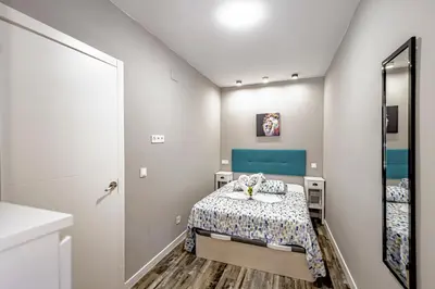 Cama o camas de una habitación en Precioso cerca Santiago Bernabéu - Apartamento ALVARADO